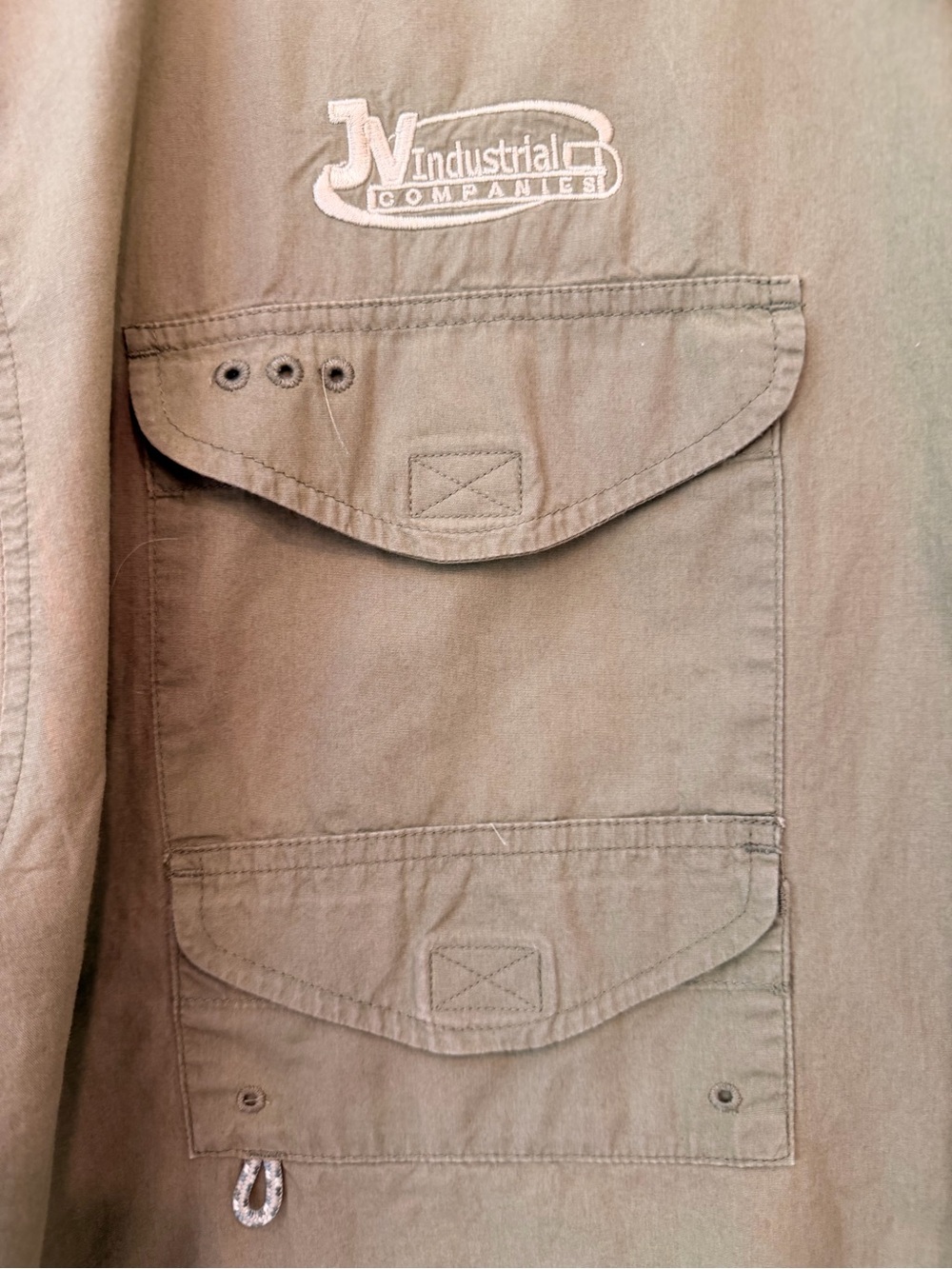 Columbia PFG Shirt Fishing Vented Short Sleeve Button Down Tan/Brown Men’s Sz XL - Picture 8 of 16